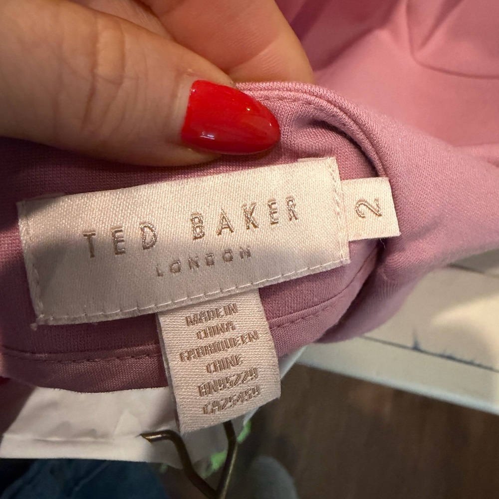 Ted Baker Pink Ruffle Sleeve Top - Picture 6 of 6